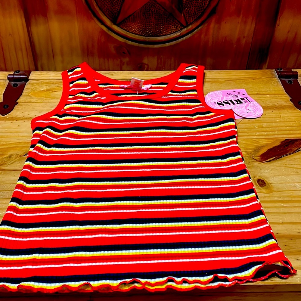 Tri colored tank top